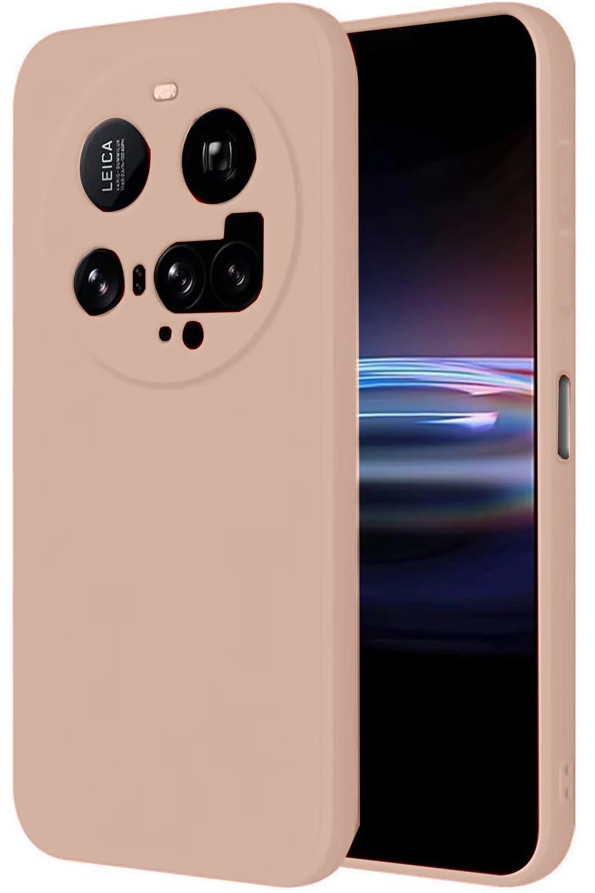 Newface Xiaomi Mi 15 Ultra Kılıf Nano içi Kadife Silikon - Pudra