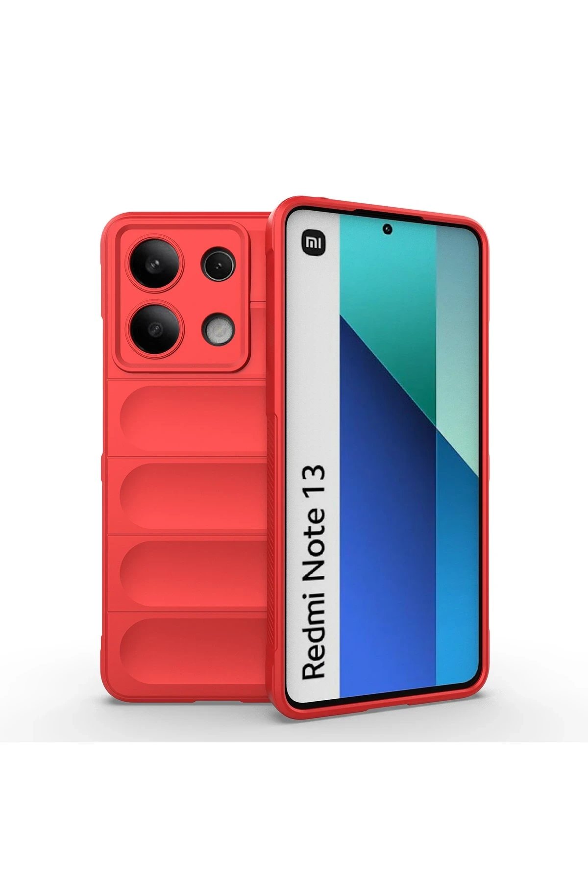 Newface Xiaomi Redmi Note 13 4G Kılıf Optimum Silikon - Kırmızı