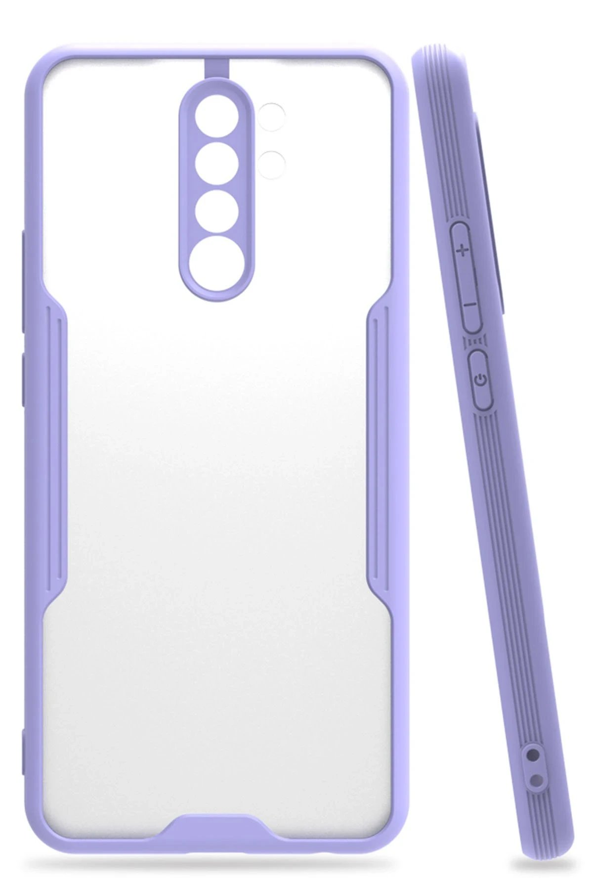 Newface Xiaomi Redmi Note 8 Pro Kılıf Platin Silikon - Lila