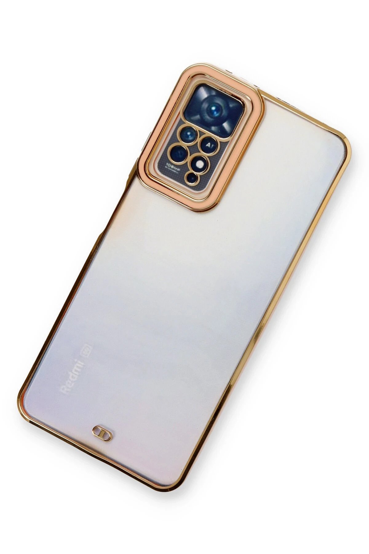 Newface Xiaomi Redmi Note 11 Pro Kılıf Liva Lens Silikon - Rose