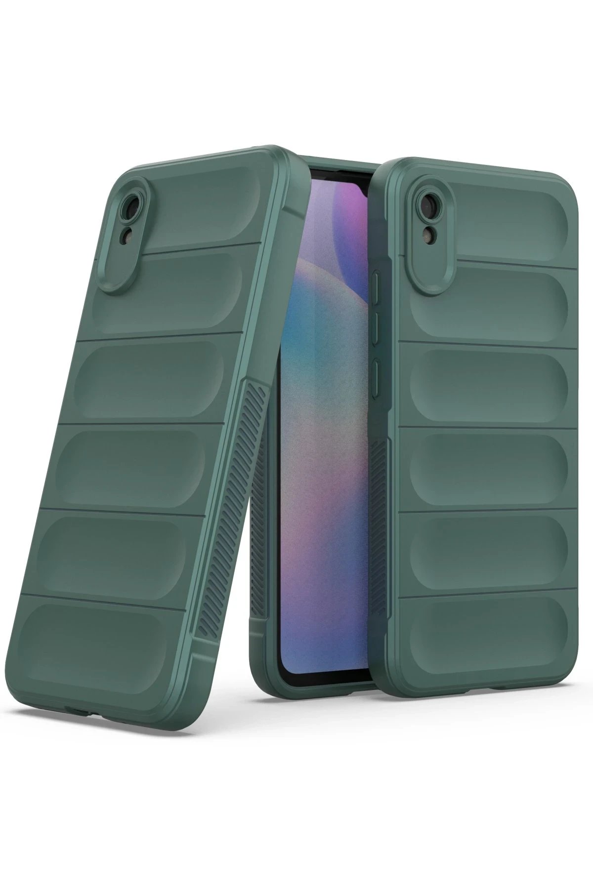 Newface Xiaomi Redmi 9A Kılıf Optimum Silikon - Koyu Yeşil