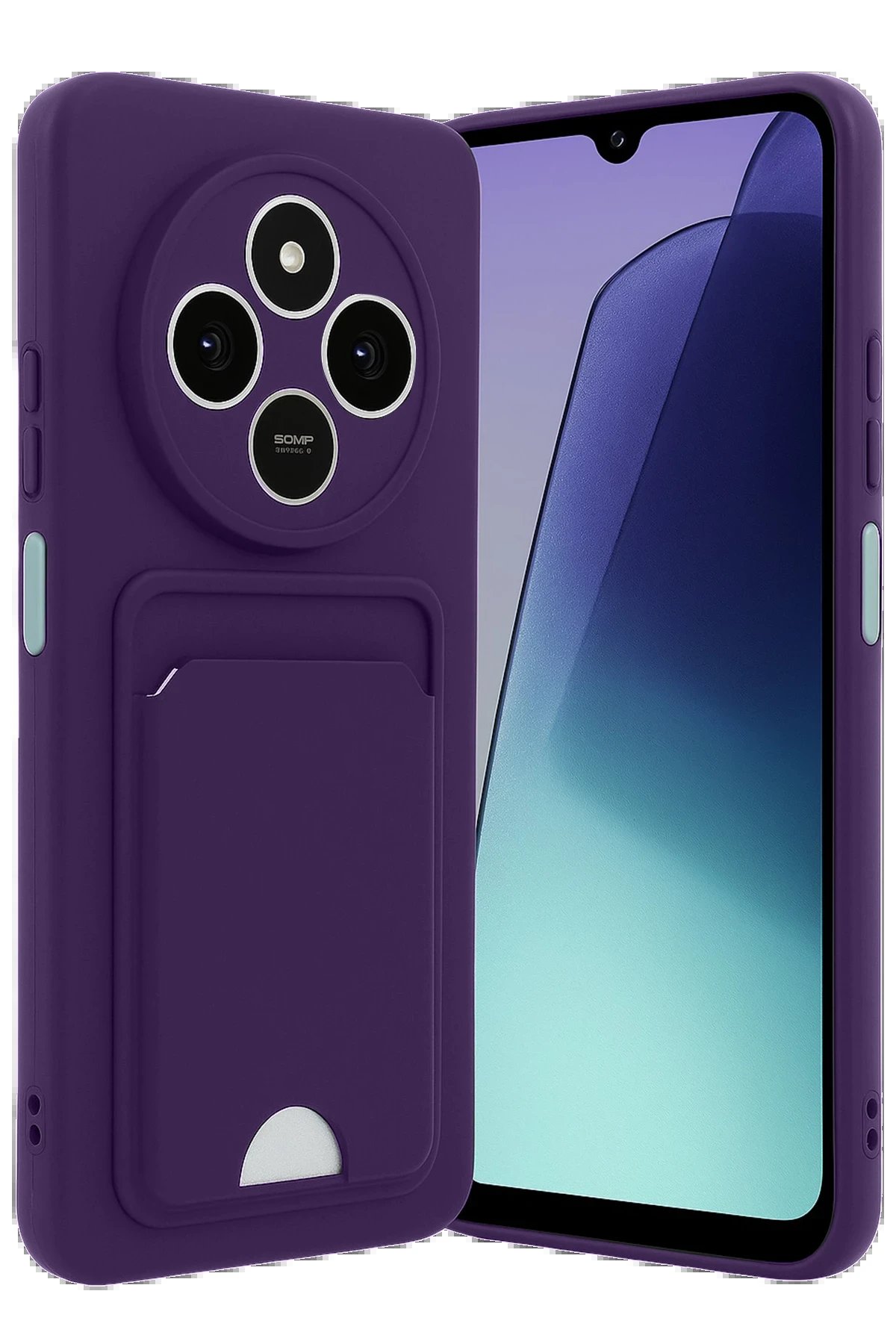 Newface Xiaomi Redmi 14C Kelvin Kartvizitli Silikon - Derin Mor