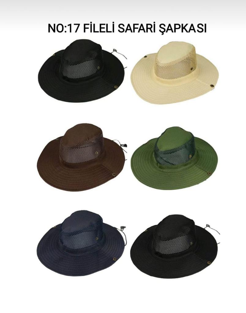 NO-17 FİLELİ SAFARİ ŞAPKA