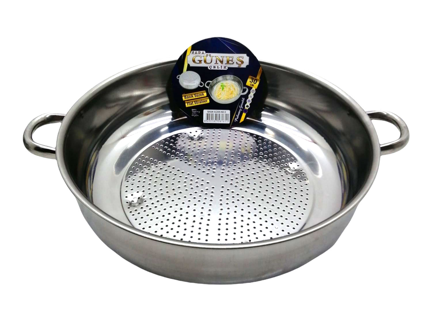 NO-3 - 30CM BASIK SÜZEK METAL SÜZGEÇ