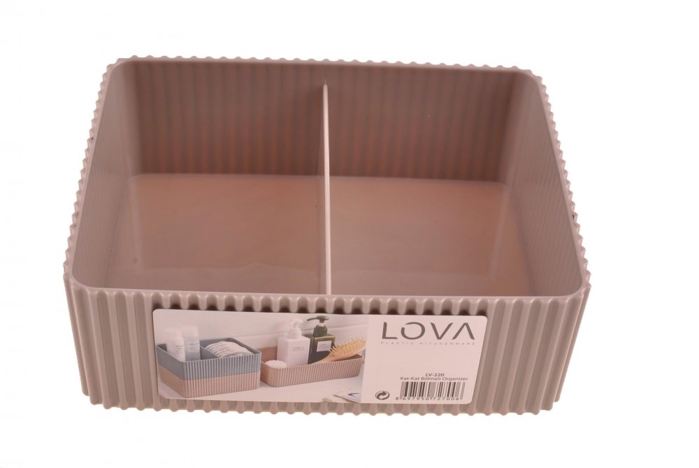 Organizer Kutu - Kat Kat Kullanılabilir 2 Bölmeli Pratik Organizer