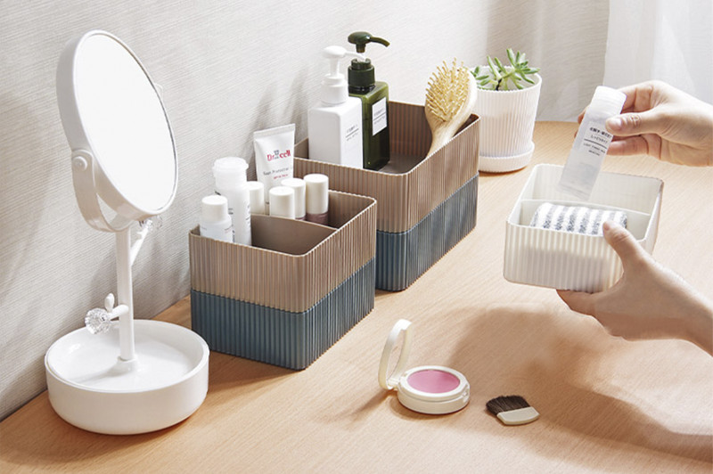 Organizer Kutu - Kat Kat Kullanılabilir 2 Bölmeli Pratik Organizer