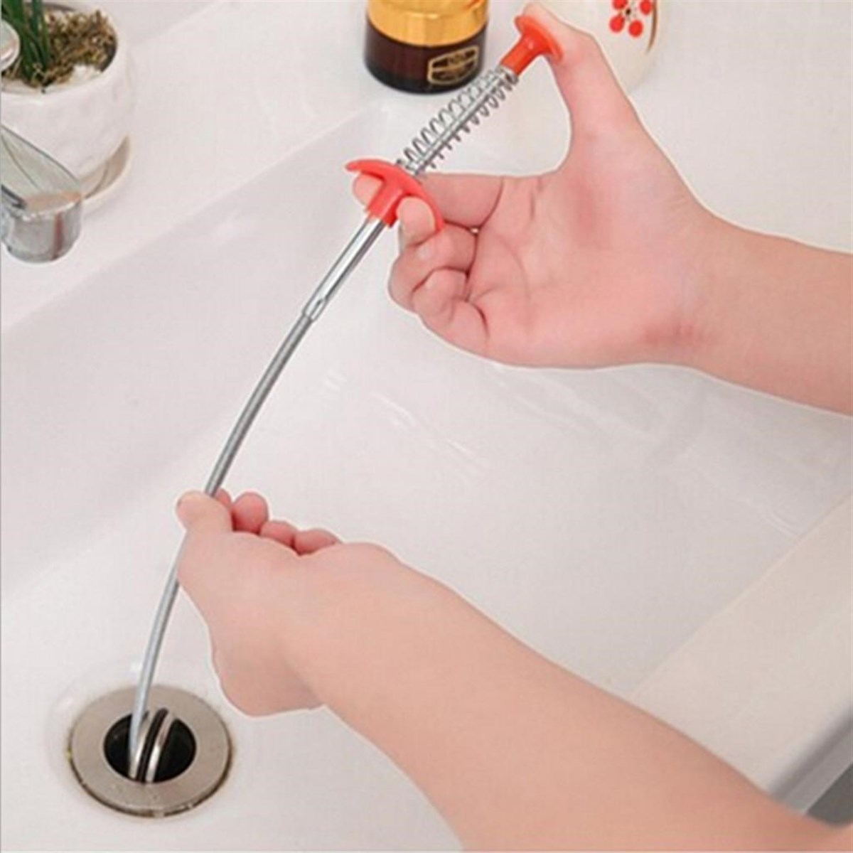 Paslanmaz Çelik Esnek Lavabo Tıkanıklığı Açıcı Tıkanıklık Giderici