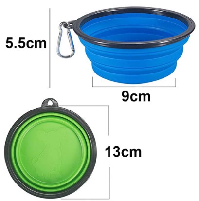 Portatif Mama Kabı Katlanabilir Evcil Hayvan Su Kabı