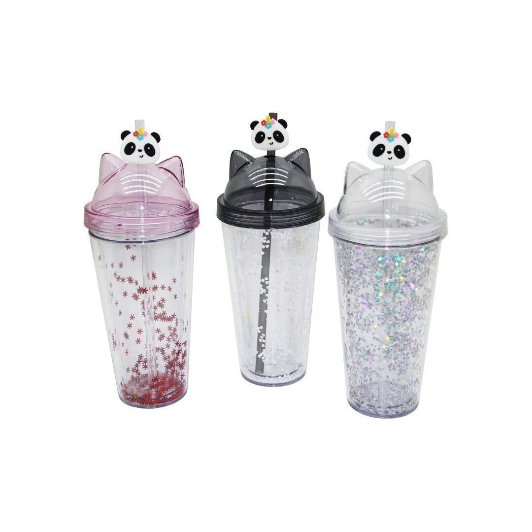 RENKLİ ÇİFT CİDARLI - KULAKLI - SİMLİ - PİPETLİ PLASTİK BARDAK