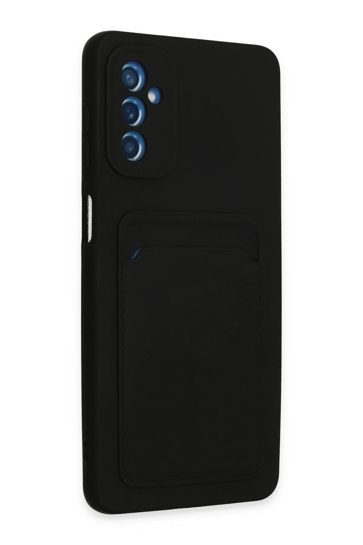 Samsung Galaxy M52 5G Kılıf Kelvin Kartvizitli Silikon - Siyah