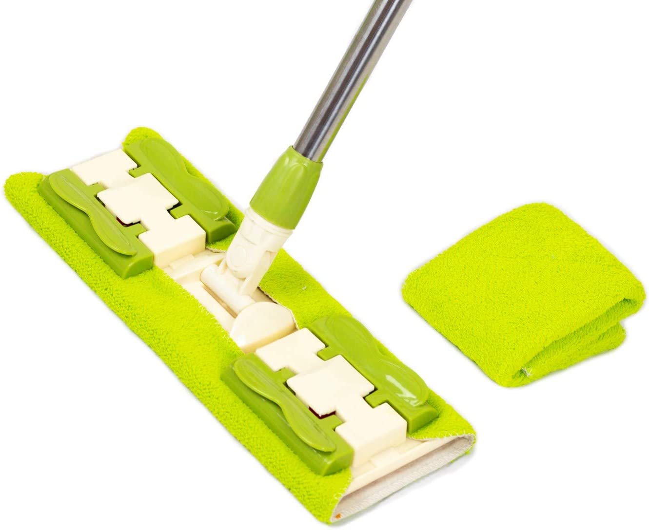 Sihirli Spin Mop Teleskopik Çok Amaçlı Mop +1 Bez Hediyeli - Mor