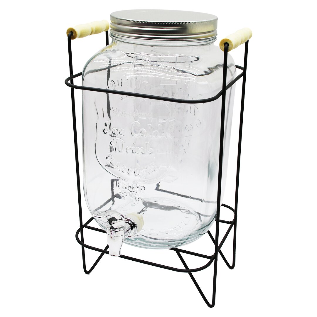 SNOWDROP BÜYÜK METAL STANDLI CAM SEBİL