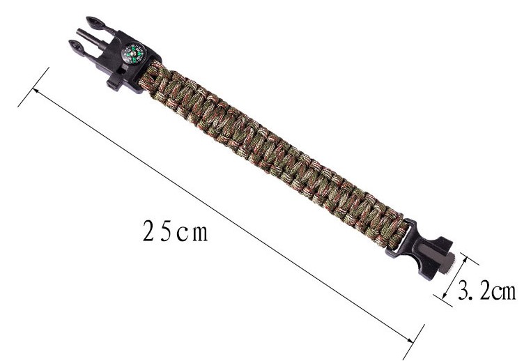 Survıval Kamp Bileklik  Düdük Çok Amaçlı