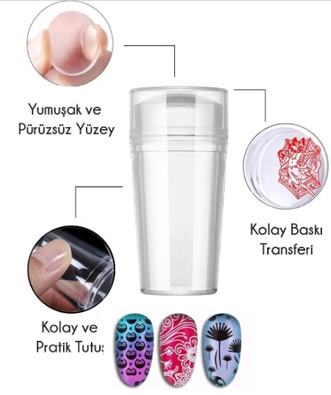 Tırnak Süs Damgalama French Stamper Aleti