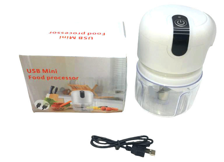 USB MİNİ FOOD PROCESSOR USB ŞARJLI MİNİ 3 BIÇAK BLENDER RONDO DOĞRAYICI 250ML