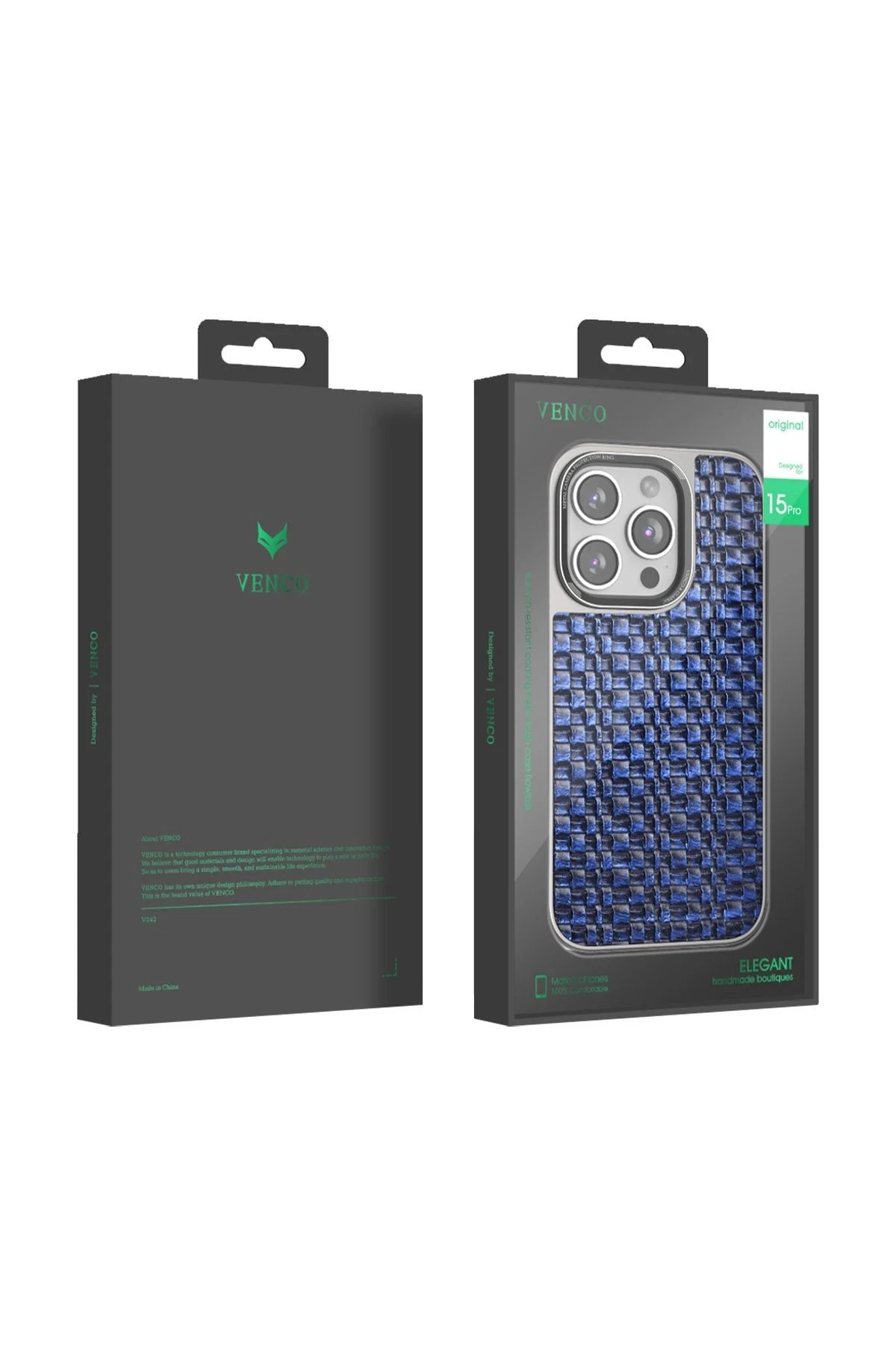 Venco iPhone 15 Pro Max Brand Kapak - Lacivert