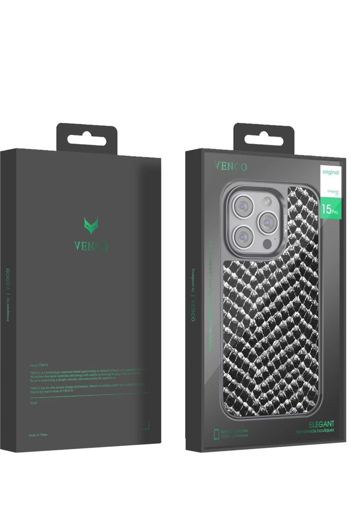 Venco iPhone 15 Viper Kapak - Siyah