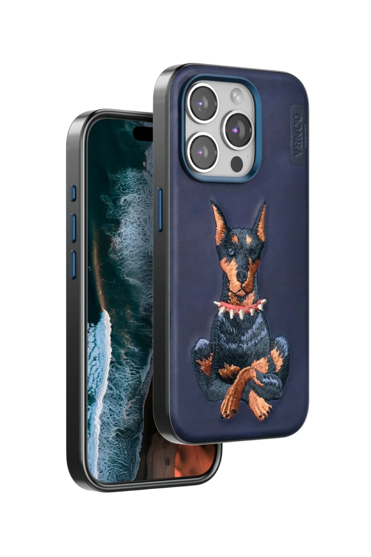 Venco iPhone 14 Pro Max Perma Desenli Kapak - Lacivert