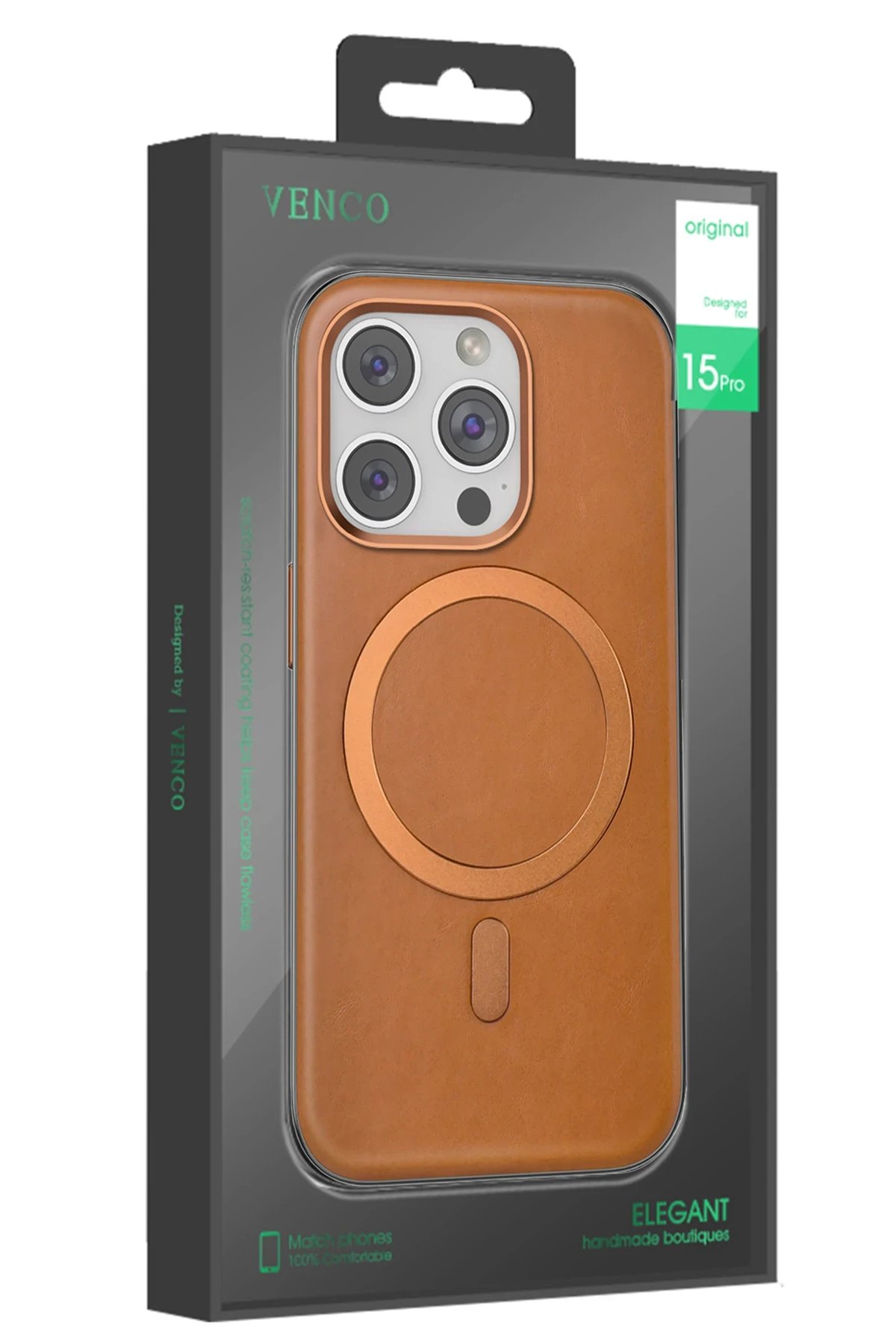 Venco iPhone 16 Puskas Magsafe Kapak - Siyah