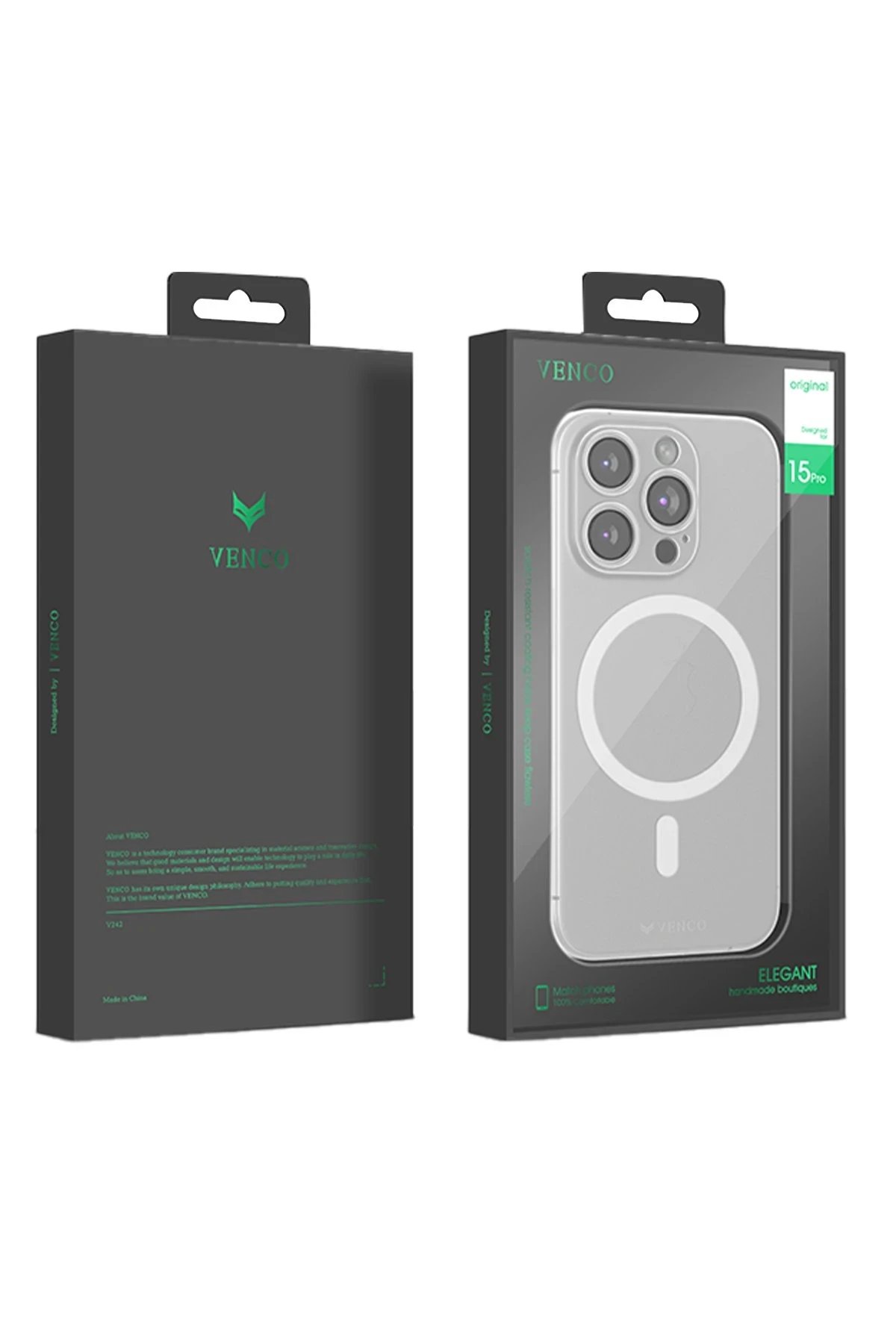 Venco iPhone 16 Pro Sense Magsafe Kapak - Şeffaf