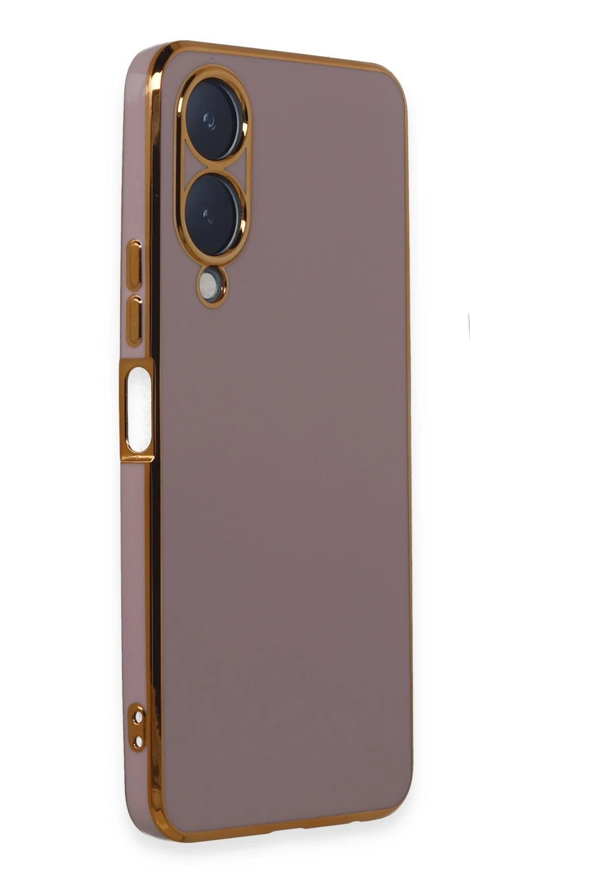 Vivo Y17S Kılıf Volet Silikon - Mor