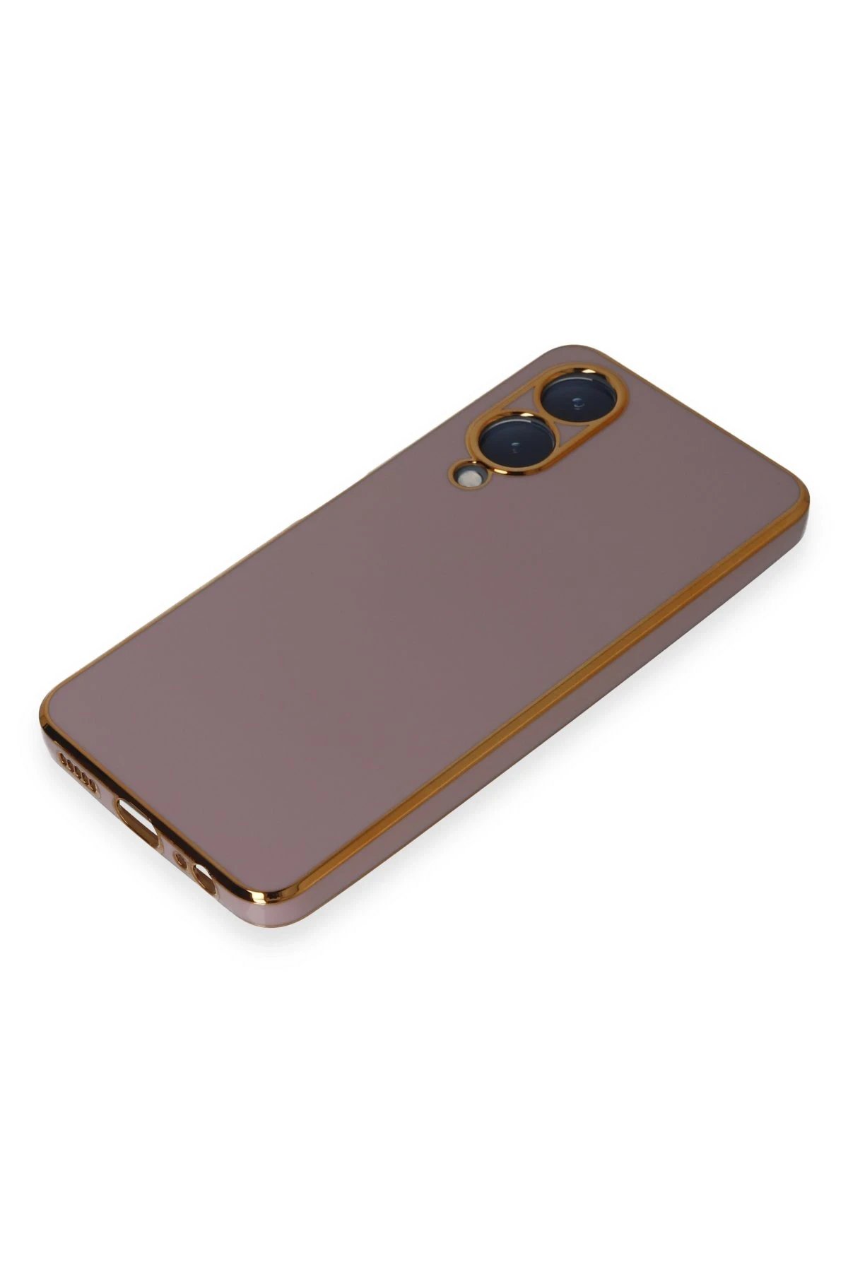 Vivo Y17S Kılıf Volet Silikon - Mor