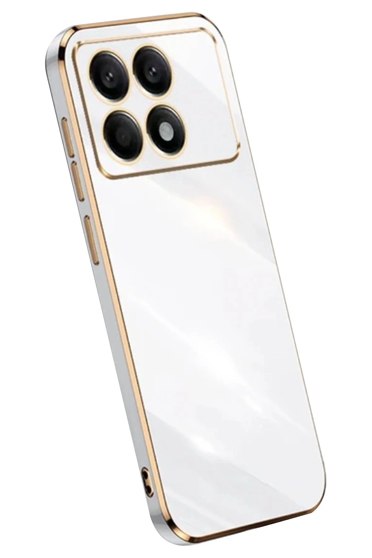 Xiaomi Poco X6 Pro Kılıf Volet Silikon - Beyaz