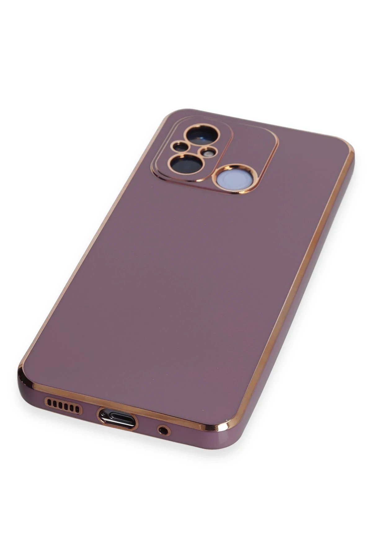 Xiaomi Redmi 12C Kılıf Volet Silikon - Mor