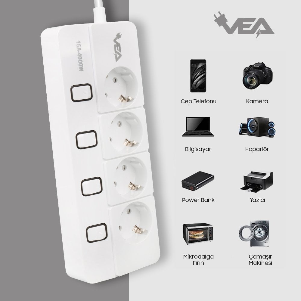 Vea VE-XMAN104 Priz Kullanım Alanları