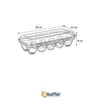 10 Bölmeli Kilitli Kapaklı Yumurtalık Saklama Kutusu YU110