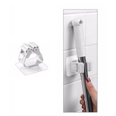 1 Adet Yapışkanlı Pratik Mop Tutucu Beyaz