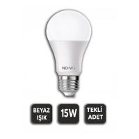 10 ADET 15W BEYAZ LED AMPUL 1200LM 6500K 15.000 SAAT ÖMÜR