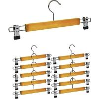 10 ADET AHŞAP METAL UÇLU PANTOLON VE ETEK ASKISI