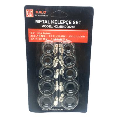 10 PARÇA  METAL HORTUM KELEPÇESİ SET