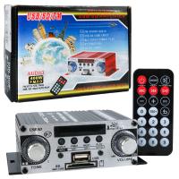 12 VOLT 100 WATT MOTOSİKLET BLUETOOTH AMFİ USB/SD 2 KANAL PAZARCI - ANFİ (125X95X40MM)