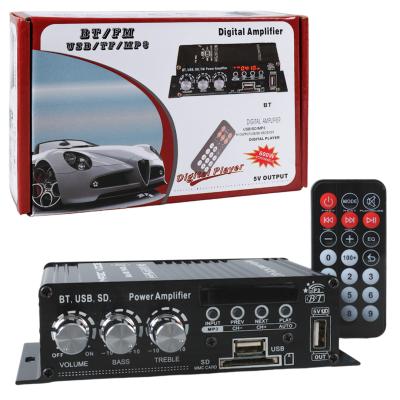 12 VOLT 100 WATT MOTOSİKLET BLUETOOTH AMFİ USB/SD 2 KANAL PAZARCI - ANFİ (154X80X42MM)