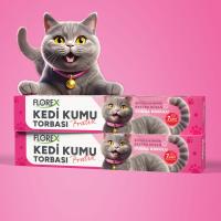 140 ADET KEDİ - EVCİL HAYVAN  KUMU TORBASI PRATİK PUDRA KOKULU  BÜZGÜLÜ - EXTRA GÜÇLÜ 82X50CM