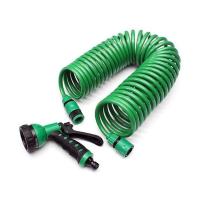 15 Metre Spiral Hortum + 4 Fonksiyonlu Özel Sulama Tabancası