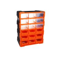 18Lİ 9 KAPALI+9 AÇIK MONOBLOCK AVADANLIK ÇEKMECE SETİ38.1X15.7X47.5CM HERHANGİ BİR RENK GÖNDERİLİR