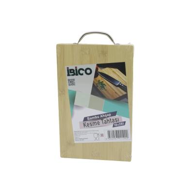 18X28 X 1.7CM LUX AHŞAP BAMBU KESİM PANOSU - KESME TAHTASI METAL KULPLU