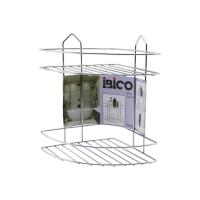 2 KATLI - ÜÇGEN   KROM   METAL  BANYO KÖŞELİK - DUŞKABİN RAF