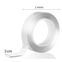 2 metre 2 cm Çift Taraflı Şeffaf Bant