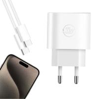 20 WATT TYPE-C ŞARJ BAŞLIK ADAPTÖRÜ + KABLO SETİ (APPLE 15 PRO-PROMAX UYUMLU)