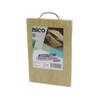 20X30 X 1.7CM LUX AHŞAP BAMBU KESİM PANOSU - KESME TAHTASI METAL KULPLU