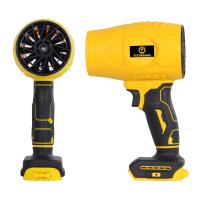 21V Kablosuz Hava Üfleyici | 32.000RPM Turbo Fan, 12.000mAh Batarya, Bahçe &amp; Araç Kurutma / Sarı