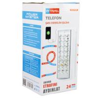 24 LEDLİ TELEFON ŞARJ EDEBİLEN IŞILDAK