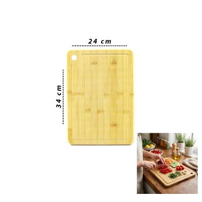 24X34X1.8CM AHŞAP BAMBU KESİM PANOSU - KESME TAHTASI