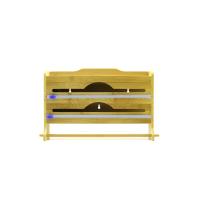2IN1 = 2 STREÇLİK - 1 KAĞIT HAVLULUK AHŞAP BAMBU STREÇLİK - FOLYOLUK - HAVLULUK KESİCİ BIÇAK KANALLI