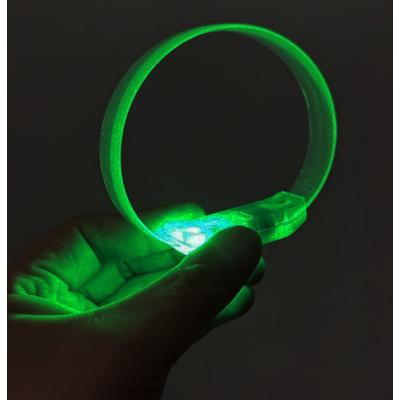 3 Modlu Pilli LED Işıklı Esnek Parti Bilekliği Yeşil