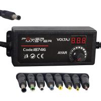 3 VOLT - 12 VOLT - 5 AMPER ÇOK UÇLU AYARLI KADEMELİ ADAPTÖR